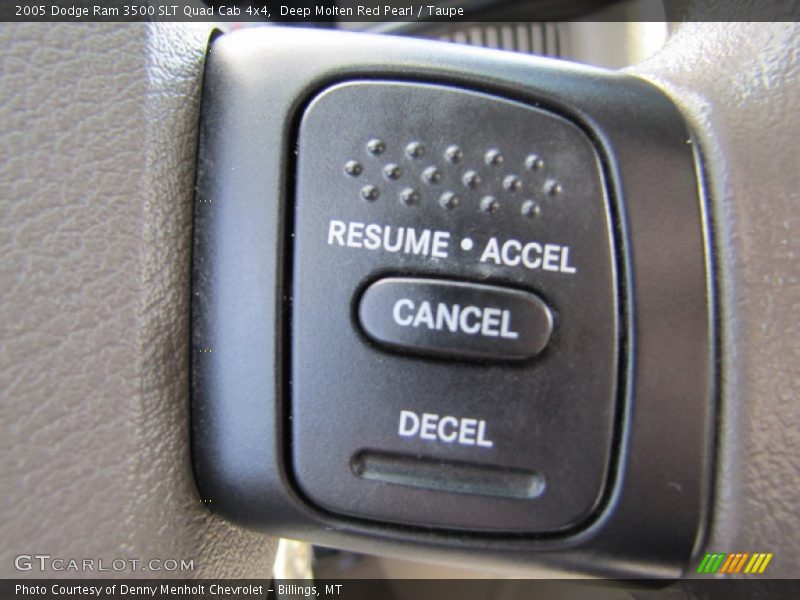Deep Molten Red Pearl / Taupe 2005 Dodge Ram 3500 SLT Quad Cab 4x4