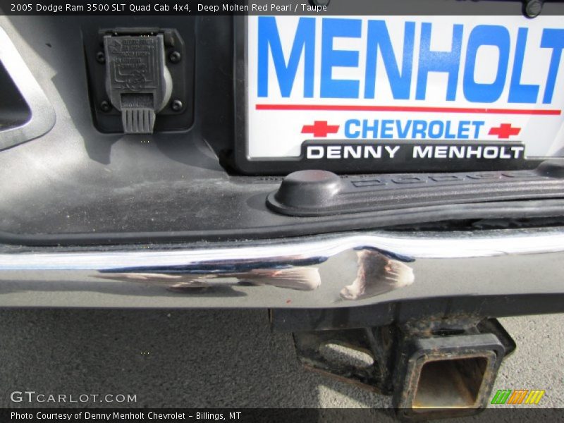 Deep Molten Red Pearl / Taupe 2005 Dodge Ram 3500 SLT Quad Cab 4x4