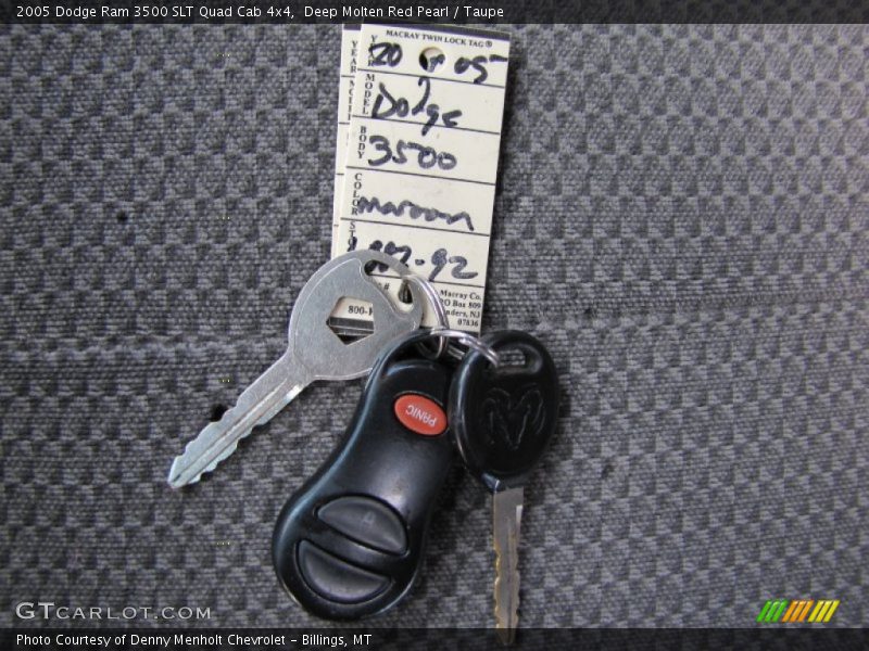 Keys of 2005 Ram 3500 SLT Quad Cab 4x4