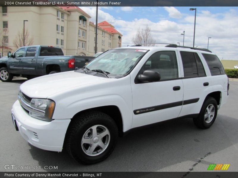 Summit White / Medium Pewter 2004 Chevrolet TrailBlazer LS 4x4