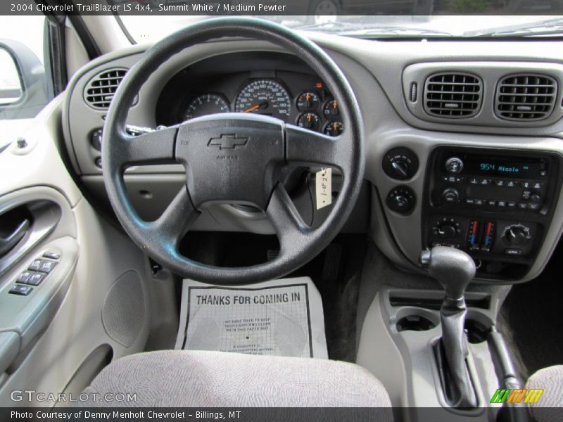 Summit White / Medium Pewter 2004 Chevrolet TrailBlazer LS 4x4