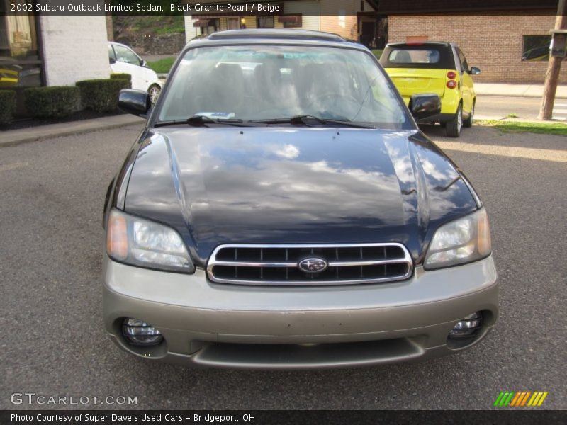 Black Granite Pearl / Beige 2002 Subaru Outback Limited Sedan