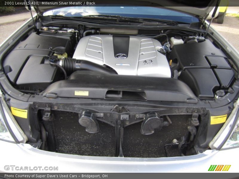Millenium Silver Metallic / Black 2001 Lexus LS 430
