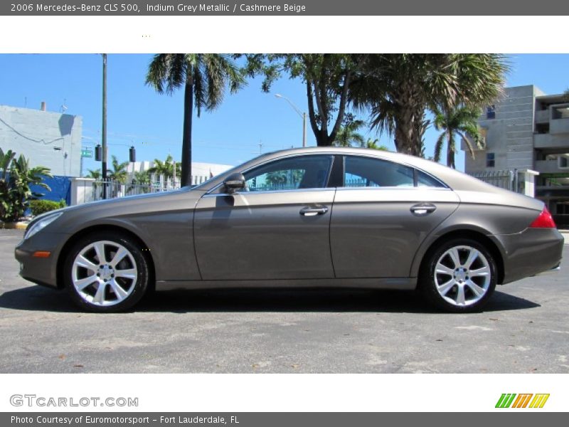 Indium Grey Metallic / Cashmere Beige 2006 Mercedes-Benz CLS 500