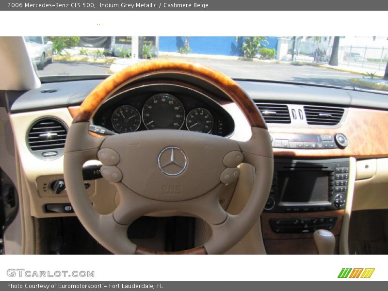 Indium Grey Metallic / Cashmere Beige 2006 Mercedes-Benz CLS 500