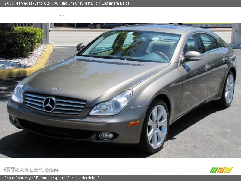 Indium Grey Metallic / Cashmere Beige 2006 Mercedes-Benz CLS 500