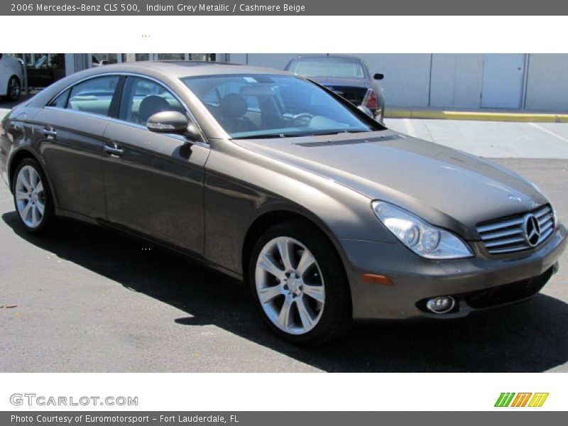 Indium Grey Metallic / Cashmere Beige 2006 Mercedes-Benz CLS 500