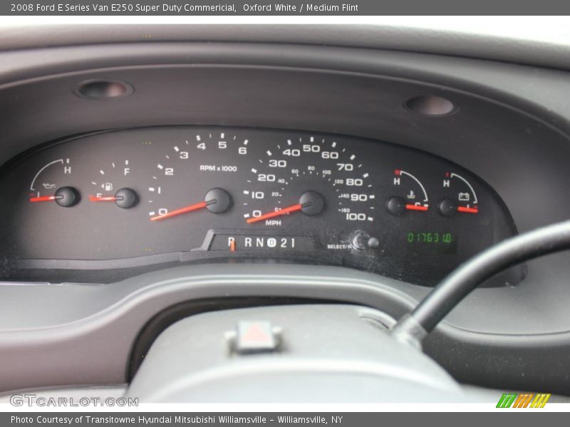 Oxford White / Medium Flint 2008 Ford E Series Van E250 Super Duty Commericial