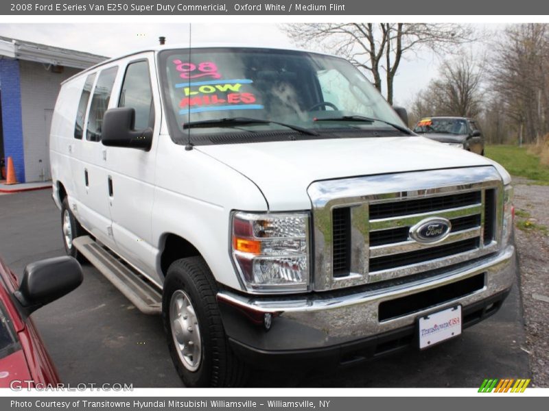Oxford White / Medium Flint 2008 Ford E Series Van E250 Super Duty Commericial