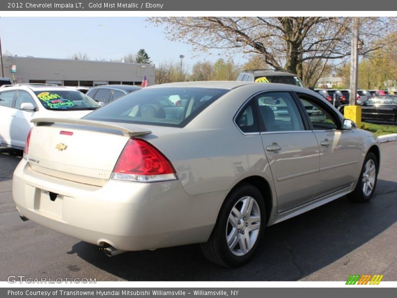 Gold Mist Metallic / Ebony 2012 Chevrolet Impala LT