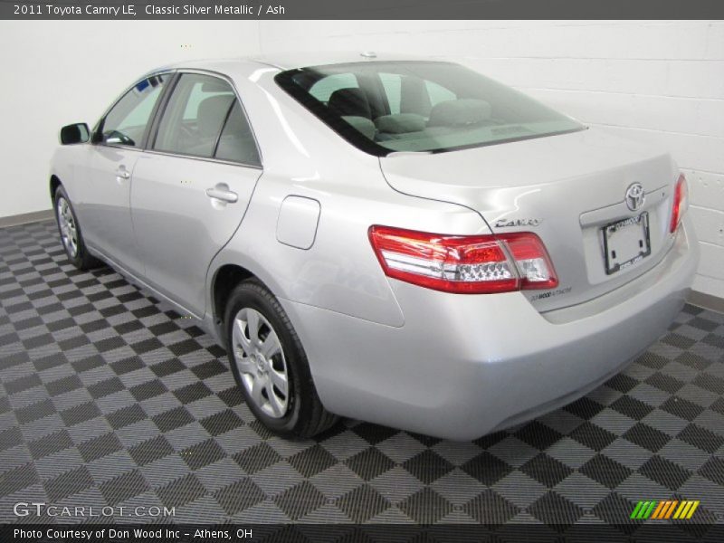 Classic Silver Metallic / Ash 2011 Toyota Camry LE