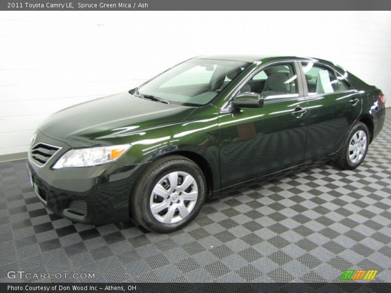 Spruce Green Mica / Ash 2011 Toyota Camry LE