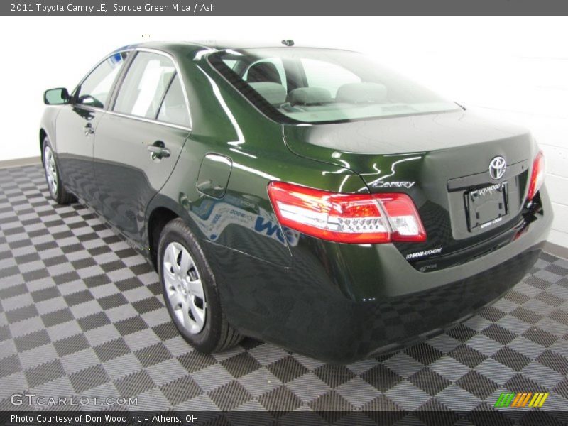 Spruce Green Mica / Ash 2011 Toyota Camry LE