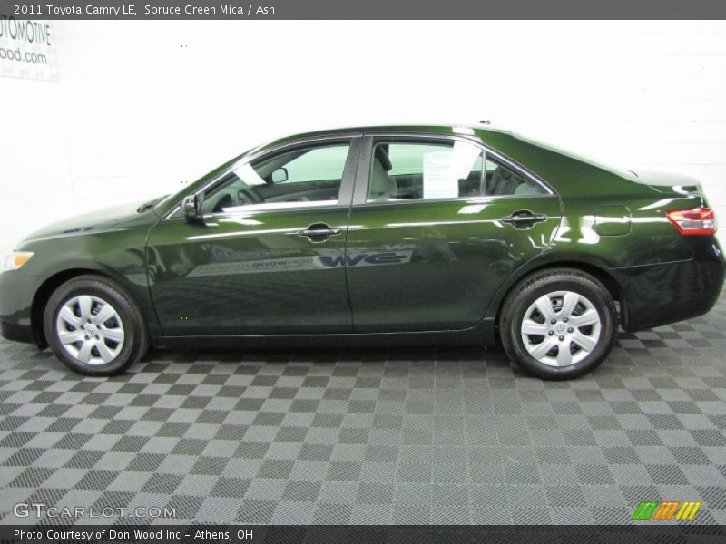 Spruce Green Mica / Ash 2011 Toyota Camry LE