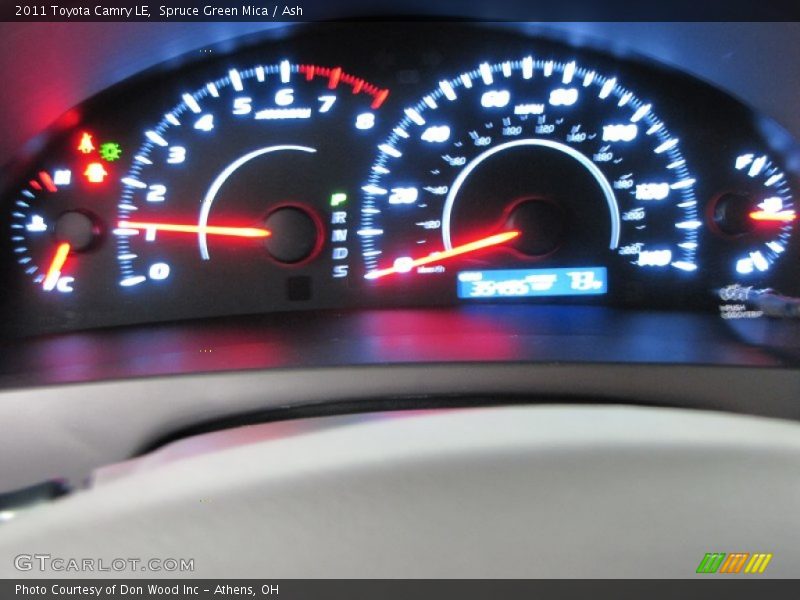 Spruce Green Mica / Ash 2011 Toyota Camry LE