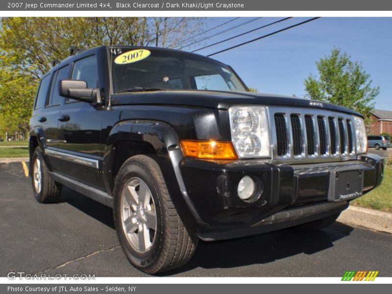 Black Clearcoat / Dark Khaki/Light Graystone 2007 Jeep Commander Limited 4x4