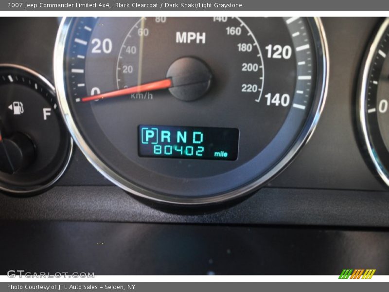 Black Clearcoat / Dark Khaki/Light Graystone 2007 Jeep Commander Limited 4x4