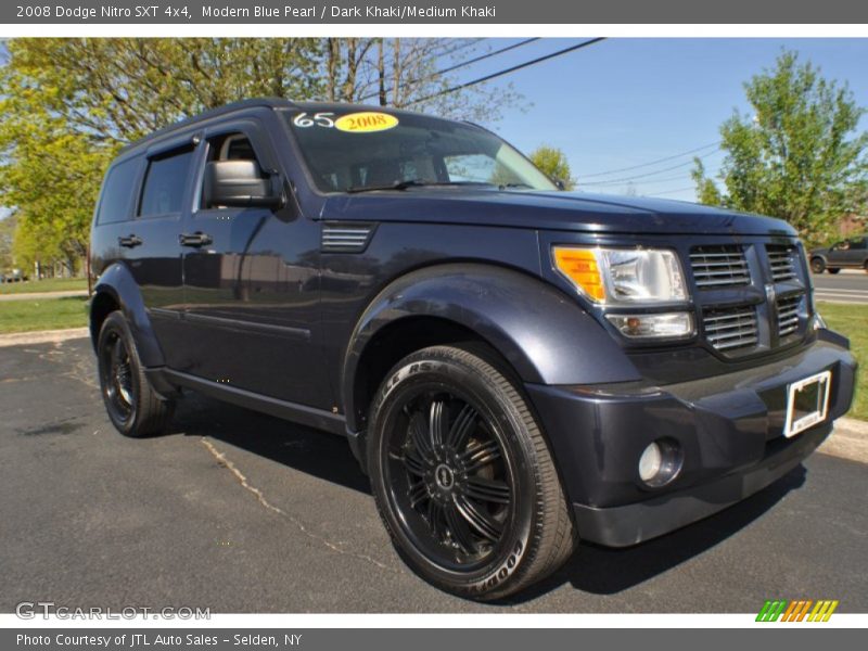 Modern Blue Pearl / Dark Khaki/Medium Khaki 2008 Dodge Nitro SXT 4x4