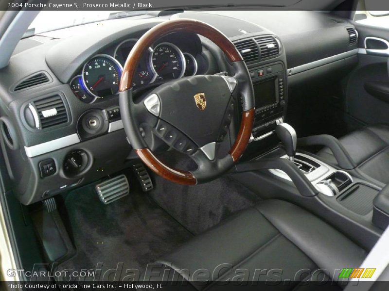 Prosecco Metallic / Black 2004 Porsche Cayenne S