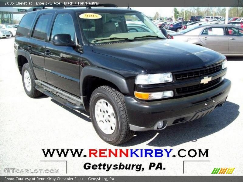 Black / Tan/Neutral 2005 Chevrolet Tahoe Z71 4x4