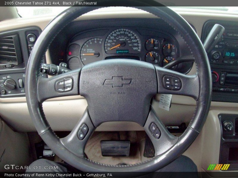 Black / Tan/Neutral 2005 Chevrolet Tahoe Z71 4x4