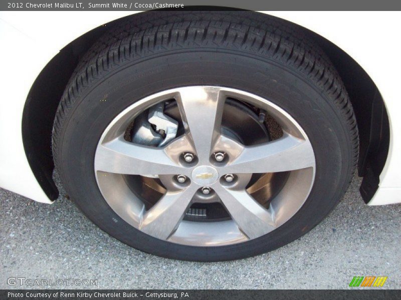 Summit White / Cocoa/Cashmere 2012 Chevrolet Malibu LT