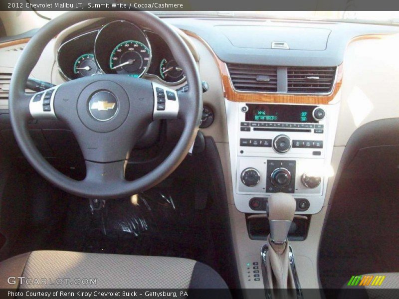 Summit White / Cocoa/Cashmere 2012 Chevrolet Malibu LT
