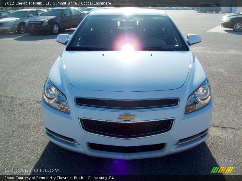 Summit White / Cocoa/Cashmere 2012 Chevrolet Malibu LT