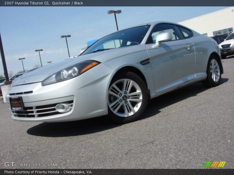 Quicksilver / Black 2007 Hyundai Tiburon GS