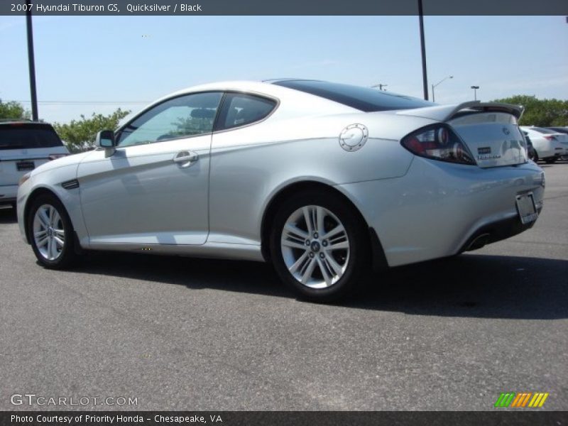 Quicksilver / Black 2007 Hyundai Tiburon GS