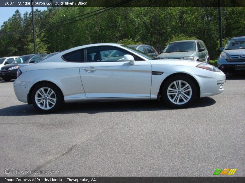 Quicksilver / Black 2007 Hyundai Tiburon GS