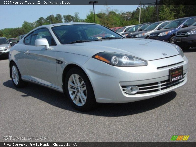 Quicksilver / Black 2007 Hyundai Tiburon GS
