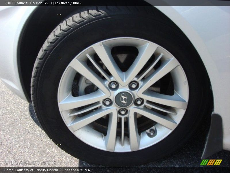 Quicksilver / Black 2007 Hyundai Tiburon GS