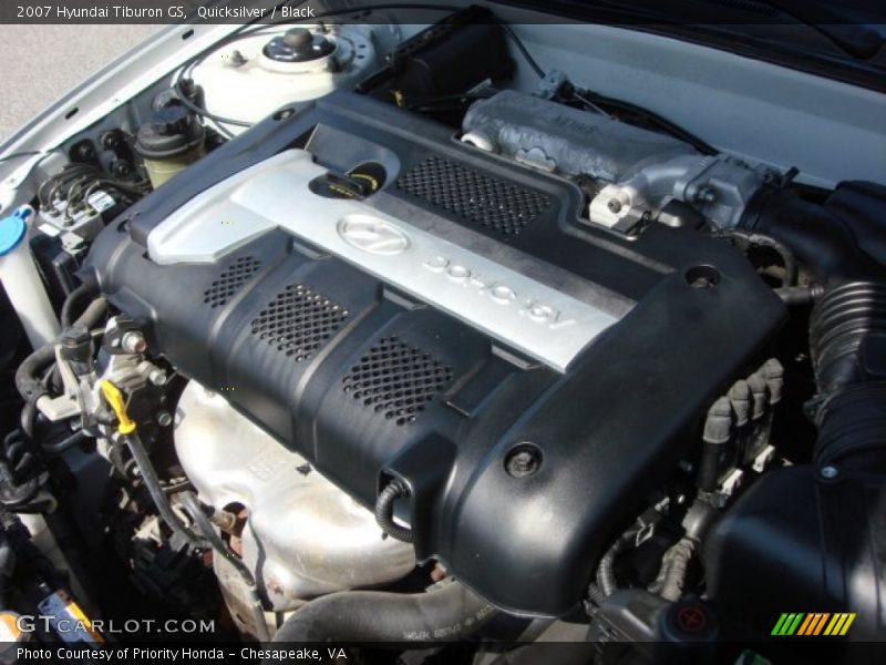 Quicksilver / Black 2007 Hyundai Tiburon GS