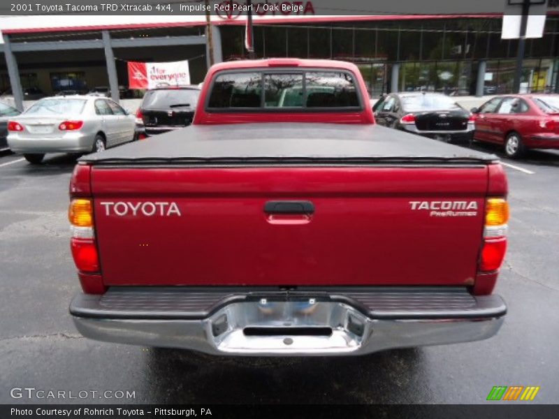 Impulse Red Pearl / Oak Beige 2001 Toyota Tacoma TRD Xtracab 4x4