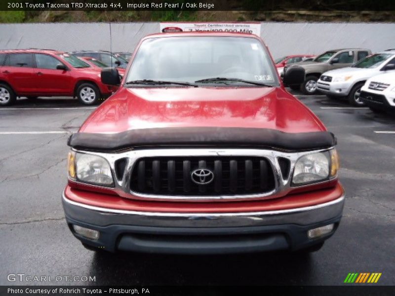 Impulse Red Pearl / Oak Beige 2001 Toyota Tacoma TRD Xtracab 4x4