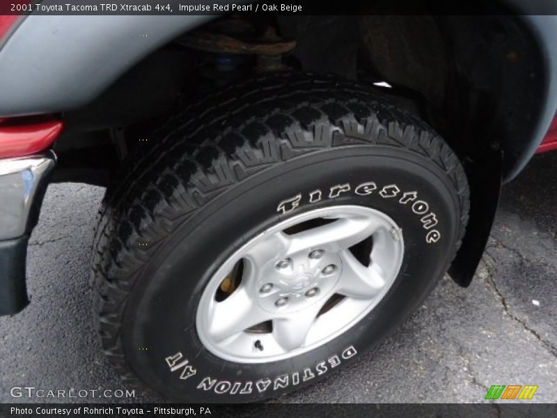 Impulse Red Pearl / Oak Beige 2001 Toyota Tacoma TRD Xtracab 4x4