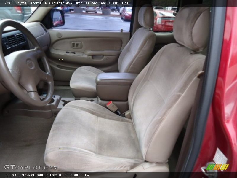 Impulse Red Pearl / Oak Beige 2001 Toyota Tacoma TRD Xtracab 4x4