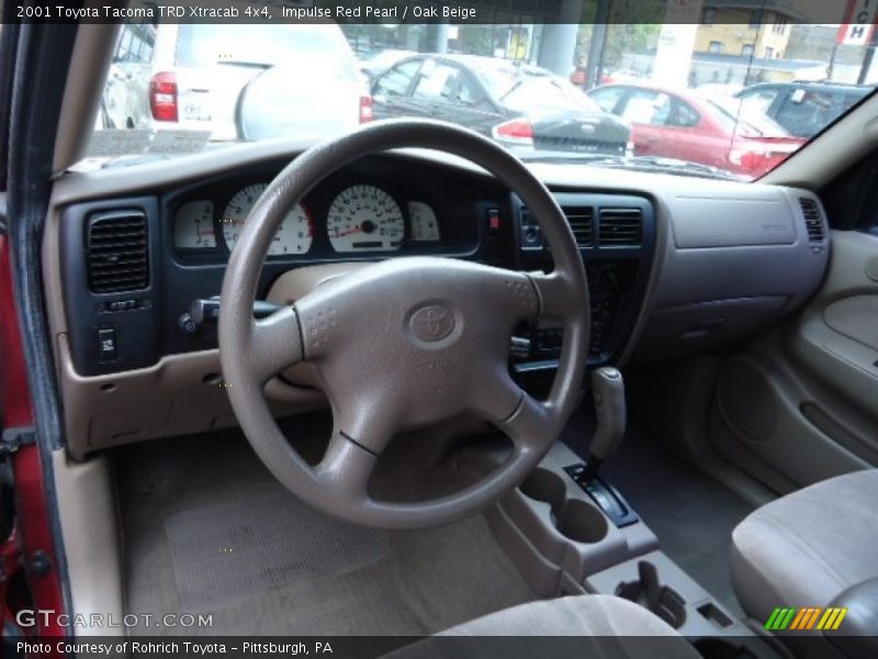 Impulse Red Pearl / Oak Beige 2001 Toyota Tacoma TRD Xtracab 4x4