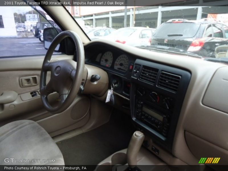 Impulse Red Pearl / Oak Beige 2001 Toyota Tacoma TRD Xtracab 4x4