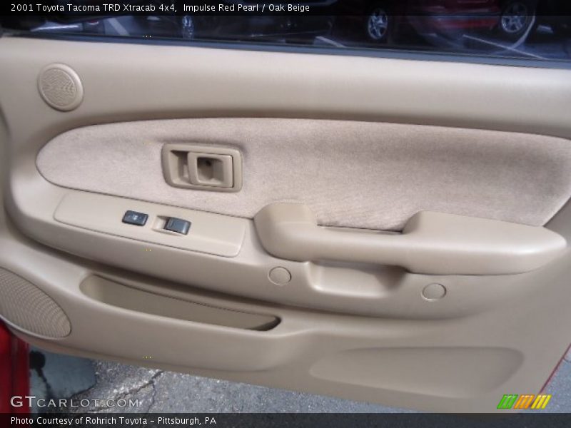 Impulse Red Pearl / Oak Beige 2001 Toyota Tacoma TRD Xtracab 4x4