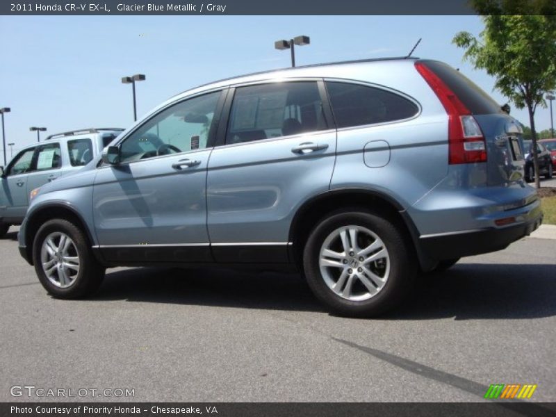 Glacier Blue Metallic / Gray 2011 Honda CR-V EX-L