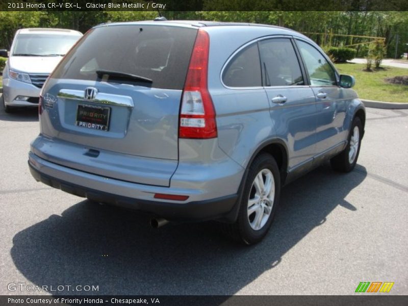Glacier Blue Metallic / Gray 2011 Honda CR-V EX-L