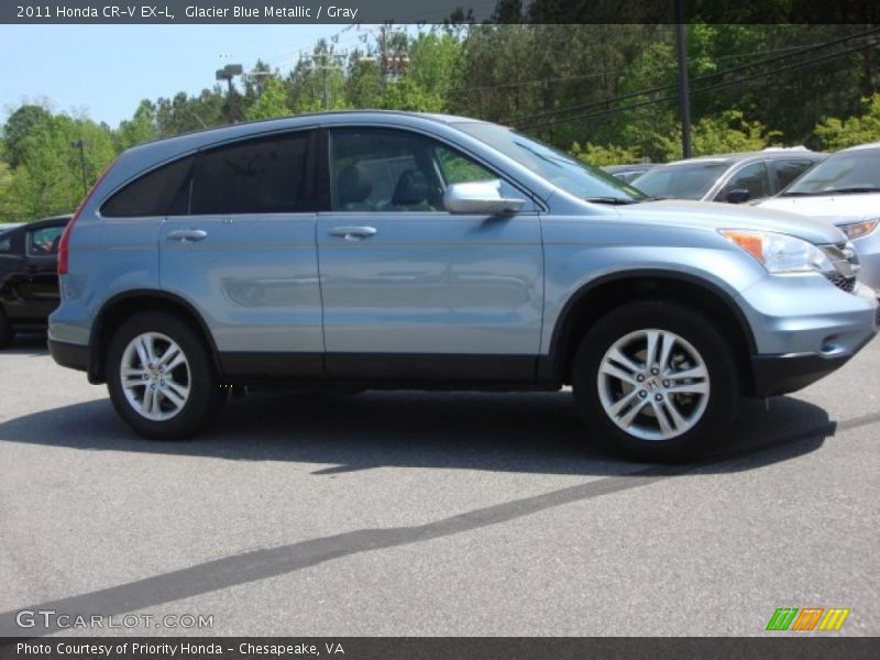 Glacier Blue Metallic / Gray 2011 Honda CR-V EX-L