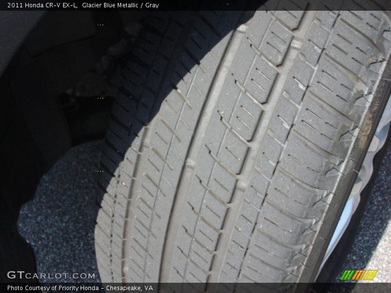 Glacier Blue Metallic / Gray 2011 Honda CR-V EX-L