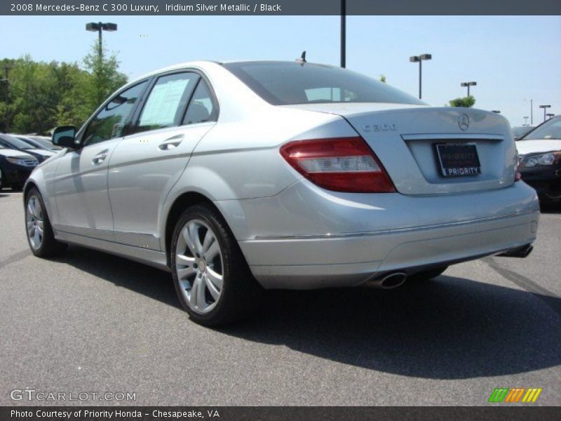 Iridium Silver Metallic / Black 2008 Mercedes-Benz C 300 Luxury