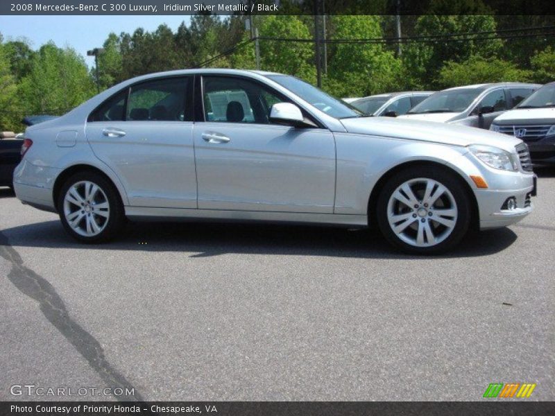 Iridium Silver Metallic / Black 2008 Mercedes-Benz C 300 Luxury