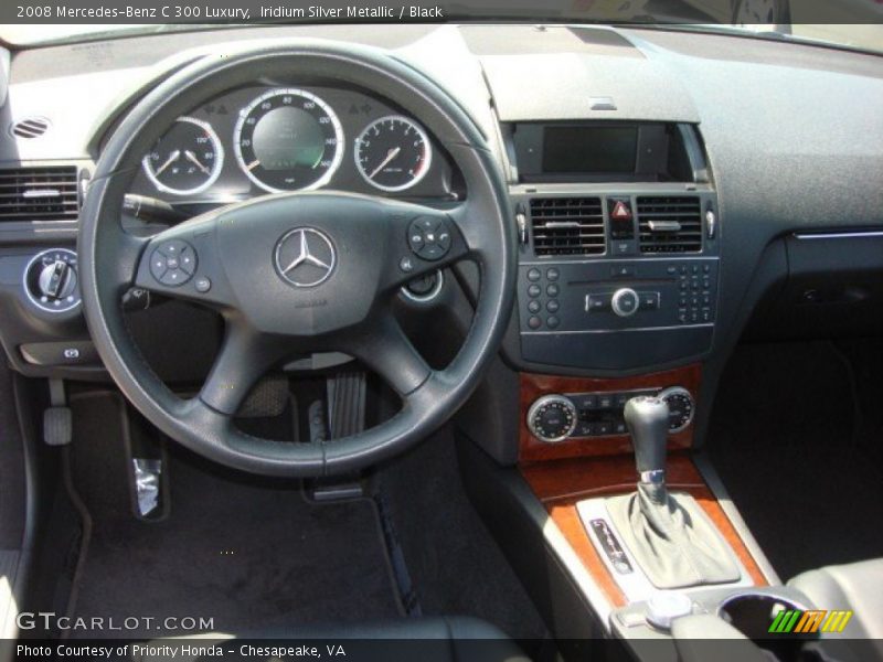 Iridium Silver Metallic / Black 2008 Mercedes-Benz C 300 Luxury