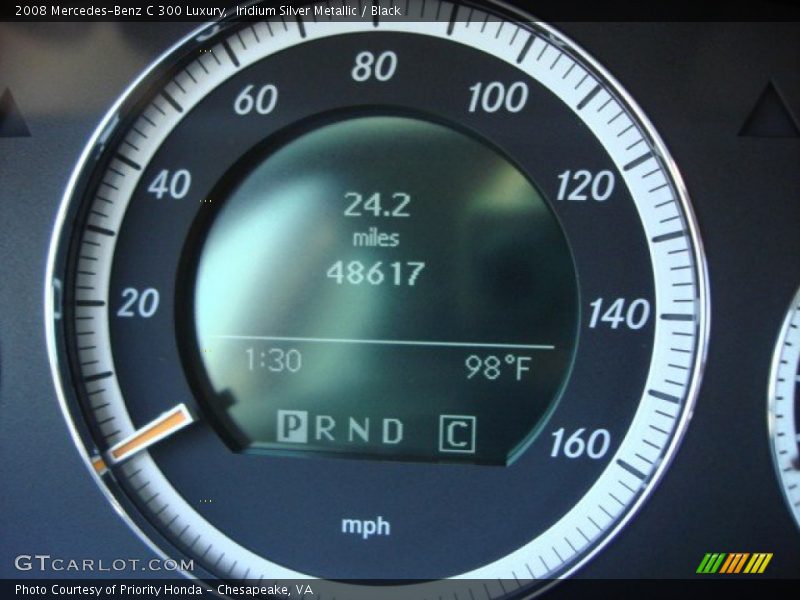 Iridium Silver Metallic / Black 2008 Mercedes-Benz C 300 Luxury