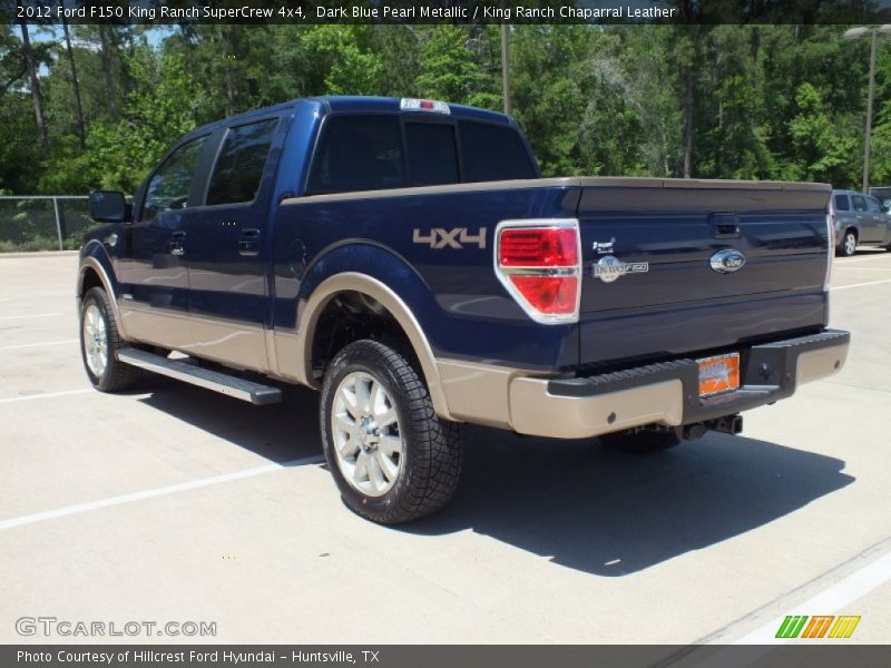 Dark Blue Pearl Metallic / King Ranch Chaparral Leather 2012 Ford F150 King Ranch SuperCrew 4x4